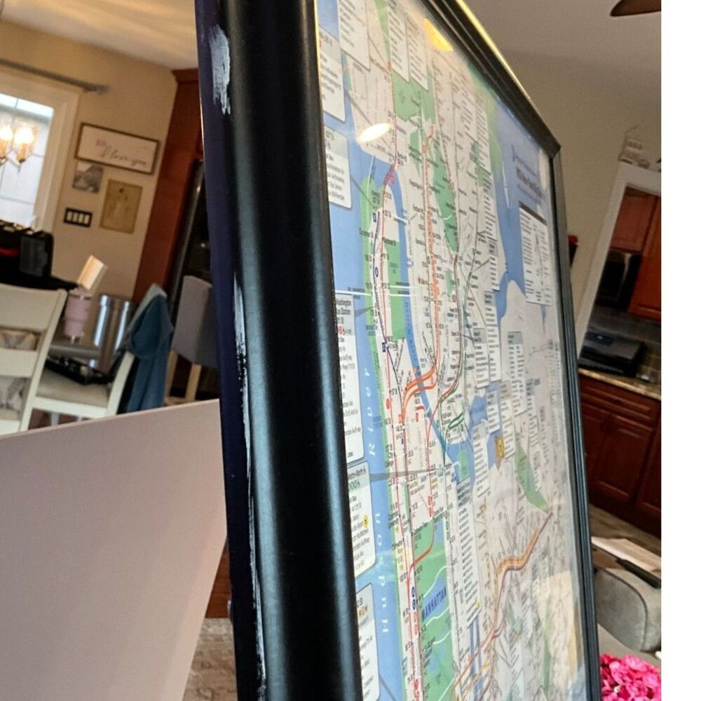 New York City MTA Subway map framed decorator piece must see - Picture 11 of 13